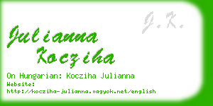 julianna kocziha business card